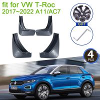 สำหรับ Volkswagen VW Troc T Roc T-Roc 2017 2018 2019 2020 2021 2022 A11 AC7 Mud Flaps Splash Mudguards Fender Guard รถอุปกรณ์เสริม