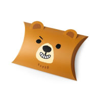 20pcslot New Colorful Pillow Box Carton Bear Present Pouch Kraft Paper box Wedding Favors Gift Boxes Wedding Party Supply