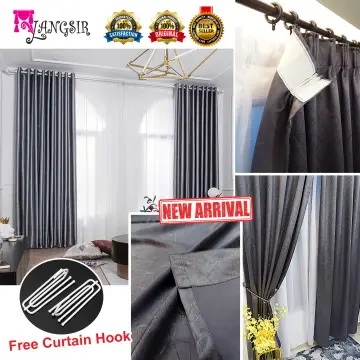 Ready Stock !!! French Pleat And Single Pinch Curtain Hooks Silver / White  Window Metal Pleat Drapes