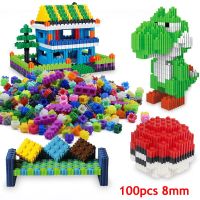 100pcs Snowflake Building Block Children Early Education Puzzle Toys Bullet Micro Diamond Assembling Building Blocks Toys DDJ