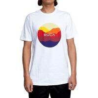 RVCA logo graphic cotton O-neck T-shirt for men