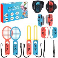 10 In 1 Switch Sports Accessories Bundle Kit For Nintendo Switch Sport Game Joycon Controller NS Strap Wrist Dance Band Racket