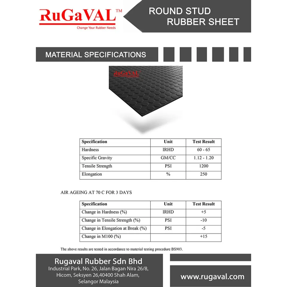 Rubber Mat, Anti-Slip Rubber Mat, Non-Slip Rubber Matting, Floor Mat  Rubber, Selangor, Malaysia - Rugaval Rubber Sdn Bhd