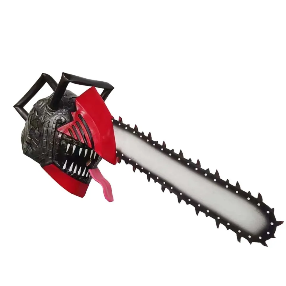 Mascara Chainsaw Man Denji Anime Cosplay Fantasia Latex