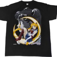 ANIME SAILOR MOON Mexican bootleg งาน เสื้อยืดคอตตอน เสื้อยืดลายกราฟฟิก เสื้อยืดพิมพ์ลาย S-5XL