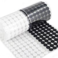 10-25mm Self Adhesive Fastener Tape Dots Strong Glue Magic Sticker Disc White Black Round Coins Hook Loop Tape