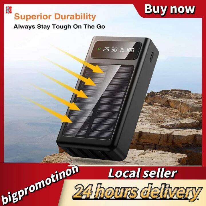 Power Bank Solar Portable Charger 20000mAh Power Bank Large Capacity
