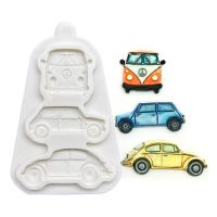 Car Silicone Sugarcraft Mold Chocolate Cupcake Baking Fondant Cake Decorating Tools Bread  Cake Cookie Accessories