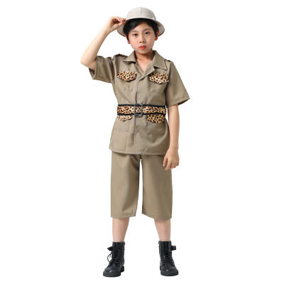 เด็กชายเด็ก Zookeeper Safari Explorer Patrol คอสเพลย์เครื่องแต่งกายชุดเด็กชุดแฟนซี Carnival ฮาโลวีน Halloween Halloween GARDEN Party