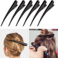 2 Pcs Black Metal Non slip Crocodile Clip Hair Clip Hairdressing Styling Tool Hair Styling Accessories Women Barrettes