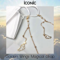 iCONiC GOLDEN WINGS MAGICAL STRAP #5401  สายคล้องแมสก์ สายโซ่ จี้ปีกนก สีทอง สายคล้องหน้ากาก สายคล้องหน้ากากอนามัย หน้ากากอนามัย สายคล้อง สายคล้อง