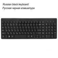 101 Keys Ultra-Thin Russian Keyboard 2.4GHz Wireless Mute Keyboard Teclado Gamer for Mac Win XP 7 10 Android TV Box