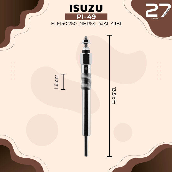 หัวเผา-pi-49-isuzu-faster-tfr-tfs-elf-150-250-nhr-nkr-big-horn-trooper-4ja1-4jb1-11v-12v-top-performance-japan-อีซูซุ-เอลฟ์-รถบรรทุก-สิบล้อ-หกล้อ-hkt-8-94175158-0-8-94133759-5