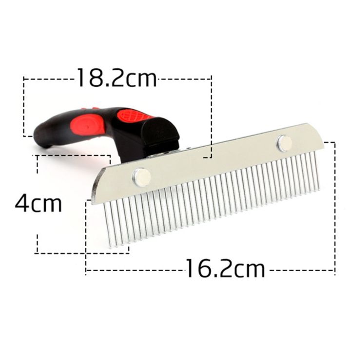 dog-comb-pet-hair-removal-comb-stainless-steel-grooming-cleaning-brush-for-large-dogs-golden-retriever-husky-german-shepherd