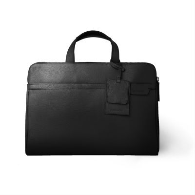 กระเป๋าใส่แล็ปท็อป หนังวัวแท้ สีดำ Kobe Bag - Black
