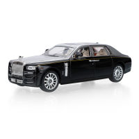 124 Rolls-Royce Phantom Les Maisarui โมเดลรถโลหะผสมจำลองเสียงและแสงดึงกลับของตกแต่งของเล่นเด็ก ~