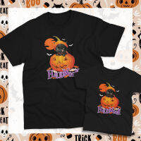 HOT พร้อมส่ง เสื้อ halloween ฮาโลวีน สุดแนว ใส่ได้ทั้งเด็กและผู้ใหญ่ เสื้อยืดผ้าฝ้ายแท้