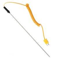 เครื่องวัดอุณหภูมิของเหลวเซ็นเซอร์วัดอุณหภูมิแบบมือถือ K-Type Thermocouple Probe 10Cm/30Cm/50Cm