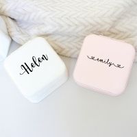 【hot】◐  PERSONALISED JEWELLERY BOX for Bridesmaid Proposal Custom Storage Gifts