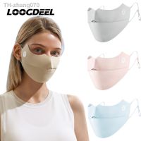 LOOGDEEL UPF50 Cycling Sun Protection Ice Silk 3D Face Mask Anti-UV Breathable Bandana Women Hunting Running Sport Mask Scarf