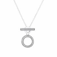 Original 925 Sterling Silver Floating Locket Pan Necklace With Clear Cubic Zirconia Glass For Women Gift DIY Jewelry