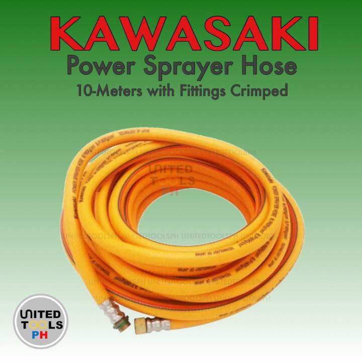 KAWASAKI Power Sprayer Hose 10Meters w/ Fittings Crimped Lazada PH