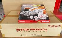 ฟอยล์ห่ออาหาร อลูมิเนียมฟอยล์ชนิดแผ่นอเนกประสงค์ ยี่ห้อ Star products (ยกลัง) 10แพค