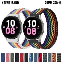 20mm 22mm Braided Solo Loop Strap for Samsung Galaxy watch 4 classic Active 2 nylon smart watch bracelet Amazfit bip watchband Straps