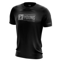 YOUNG Stylish Polyester Basic T1 Quickdry Breathable Activewear Sportwear Jersey T-Shirt Badminton Shirt BajuSukan 运动衣