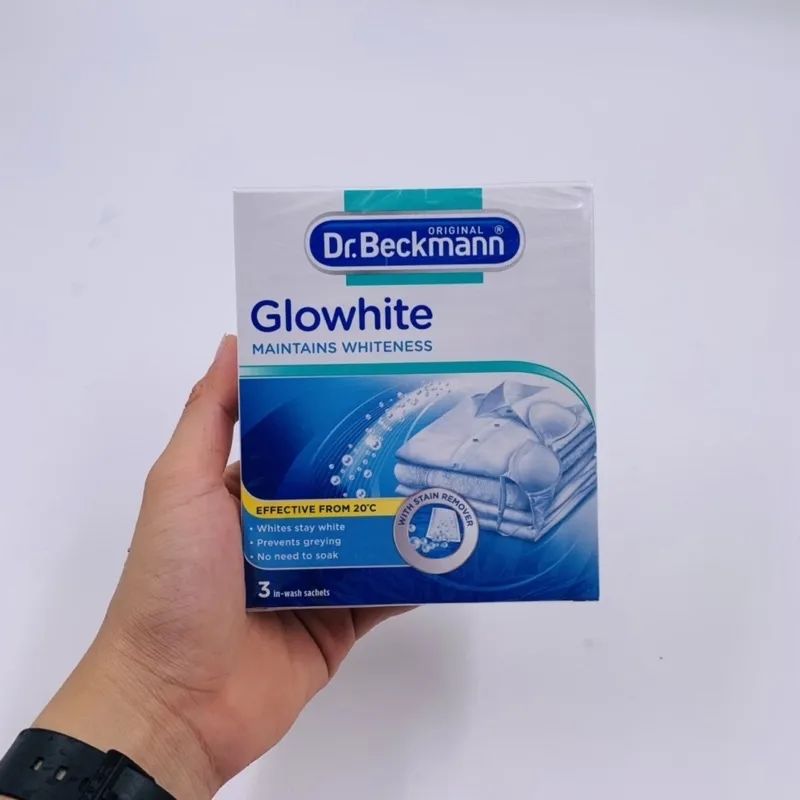 Dr. Beckmann Glowhite with Stain Remover, 3 Sachets 