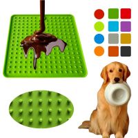 Silicone Pet Dog Feeding Mat Dogs Lick Pad Feeder Food Licking Eating Slow Treat lickimat Bowl Puppy Puzzle Toys Dish dispenser