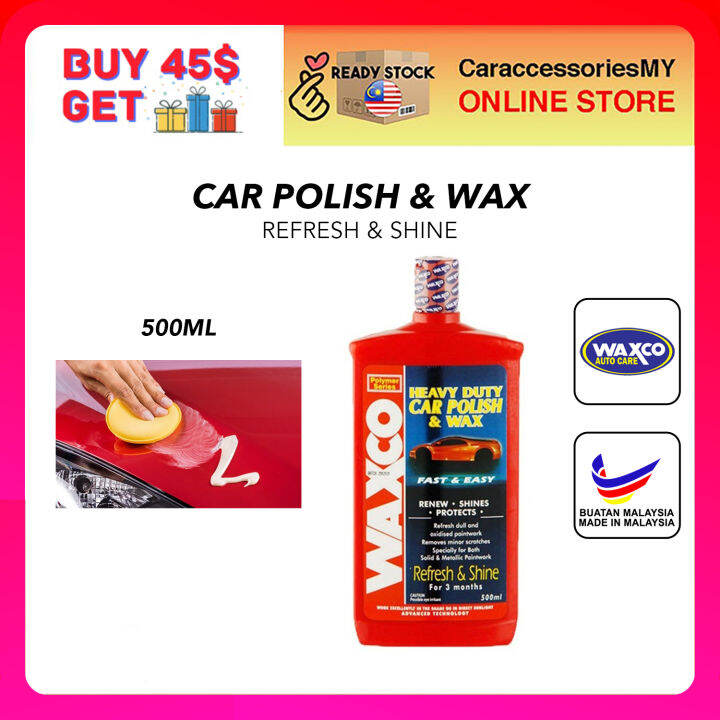 Waxco Heavy Duty Car Polish & Wax (500ml) car care cleaning kit car wax