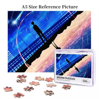 Your Name Mitsuha X Taki (14) Wooden Jigsaw Puzzle 500 Pieces Educational Toy Painting Art Decor Decompression toys 500pcs