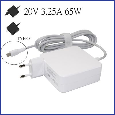20V 3.25A 65W USB Jenis-C อะแดปเตอร์แปลงไฟแล็ปท็อป AC สำหรับ Thinkpad X1 Karbon X270โยคะ X280 T580 P51 P52s E480 S2 E470