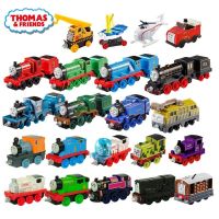 Thomas And Friends แท้สำหรับสะสมทางรถไฟโลหะอัลลอยรถไฟไดแคสต์ของเล่นตุ๊กตาของขวัญเด็กน่ารัก