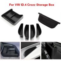 [HOT 2023] Center กระเป๋าบรรจุคอนโซลสำหรับ Volkswagen VW ID.4 Crozz ID4 ID 4 2022อุปกรณ์เสริมหน้าจอประตูกล่องเก็บของ Handle Storage กล่องถาด