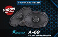 Acustika AK-A69 1000W MAXPOWER 6×9″ COAXIAL SPEAKER. ลำโพงรถยนต์ เครื่องเสียงติดรถยนต์ รับประกันสินค้า 1 ปี Speaker Amplifier &amp; Car Audio. สินค้าพร้อมส่ง