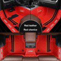 ✠ Leather Customization Double-Deck Car Floor Mat For BMW All Medels X3 X1 X4 X5 X6 Z4 525 520 F30 F10 E46 E90 Auto Accessories