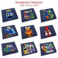 [COD] friends surrounding students men and women denim half-fold cartoon short money clip card bag coin purse