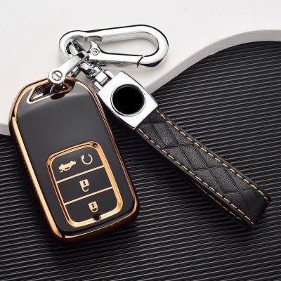 Car Key Fob Case Cover For Honda Civic CR-V HR-V Accord Jade Jazz City Pilot Odyssey Protector Holder Keychain Accessories