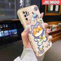 JIUMOO เคสสำหรับ Vivo Y50 Y30 Y30i การ์ตูนน่ารักพื้นที่ลูกสุนัขดีไซน์ใหม่นุ่มหรูหราเคสมือถือชุบโลหะขอบด้านข้างสี่เหลี่ยมเคสกันกระแทกคลุมทั้งหมดป้องกันเลนส์กล้องเคส