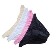 （A NEW） SexySilk Men 39; S Briefs Low Waist Male Short Panties Translucent Underpants ZJH011