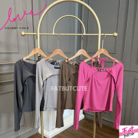 Plussize Lady เสื้อผูกคอแขนยาว งานอะไหล่ Celin สำหรับสาวอวบ รหัสmfs2202