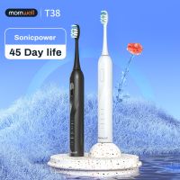 Mornwell Electric Sonic Toothbrush T38 USB Charge Waterproof Ultrasonic Automatic Tooth Brush 8 Brushes Replacement Heads