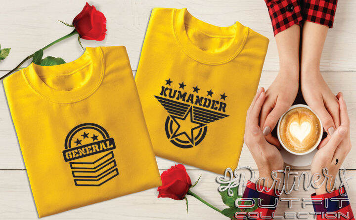 general and kumander couple shirt