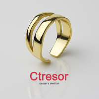 Ctresor Rings adjustable ปิดทอง แหวน ปรับ