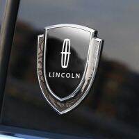 กระจกโลหะ Lincoln ป้ายสติ๊กเกอรติดรถ3มิติแบบพิเศษอุปกรณ์ตกแต่งดัดแปลงนำทางนักผจญภัยนักบิน