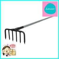 คราดเหล็ก 6 ซี่ พร้อมด้ามจับ DIAMOND 1.2 ม.GARDEN RAKE WITH HANDLE 6-TINE FIVE STAR ELEPHANT 1.2M **บริการเก็บเงินปลายทาง**