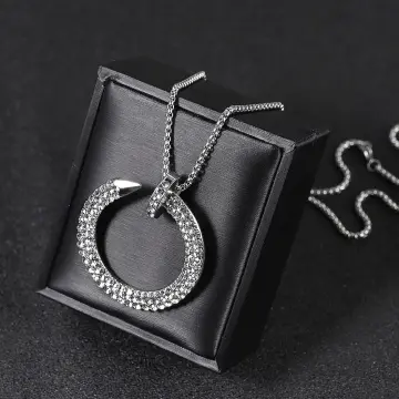 Fake black deals diamond necklace