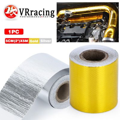 VR - 2"x1 2 5 10 Meter Aluminum Reinforced Tape Adhesive Backed Heat Shield Resistant Wrap Intake For BMW VR1613 Adhesives Tape